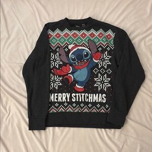 Disney Black Merry Stitchmas Sweater